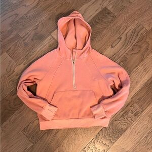 Pink Half-Zip Women's Hoodie